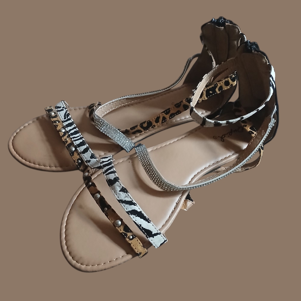 Stylish Animal Print Sandals